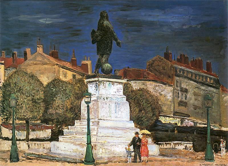 Zygmunt Waliszewski Statue of general Championnet in Valence Spain oil painting art